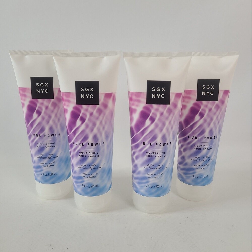 4 Pack SGX NYC Curl Power Nourishing Curl Cream 7 fl oz Define & Shine